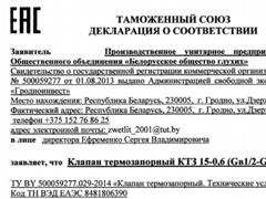 Клапан термозапорный
